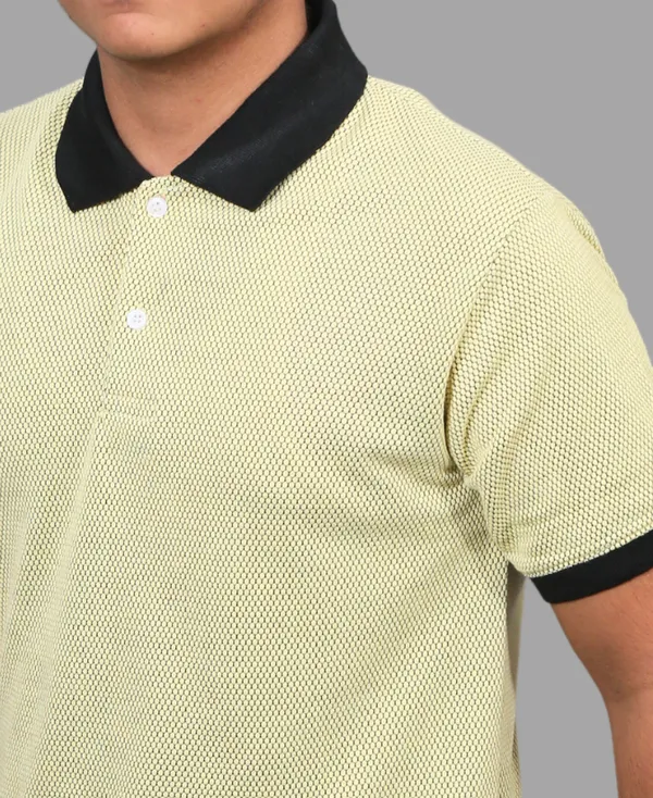 Mustard_Yellow_Cotton_Blend_Polo_Regular_Fit_Solid_Western_Wear_Casual_T-Shirt