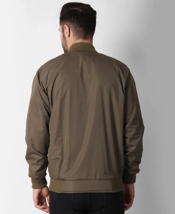 Olive_Green_Nylon_Regular_Fit_Men's_Windcheater_Jacket