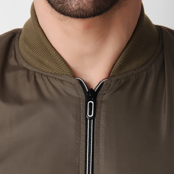 Olive_Green_Nylon_Regular_Fit_Men's_Windcheater_Jacket