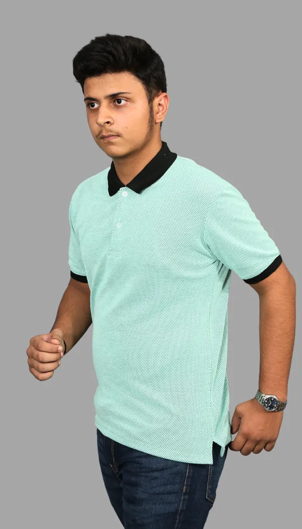 Green_Cotton_Blend_Polo_Regular_Fit_Solid_Western_Wear_Casual_T-Shirt