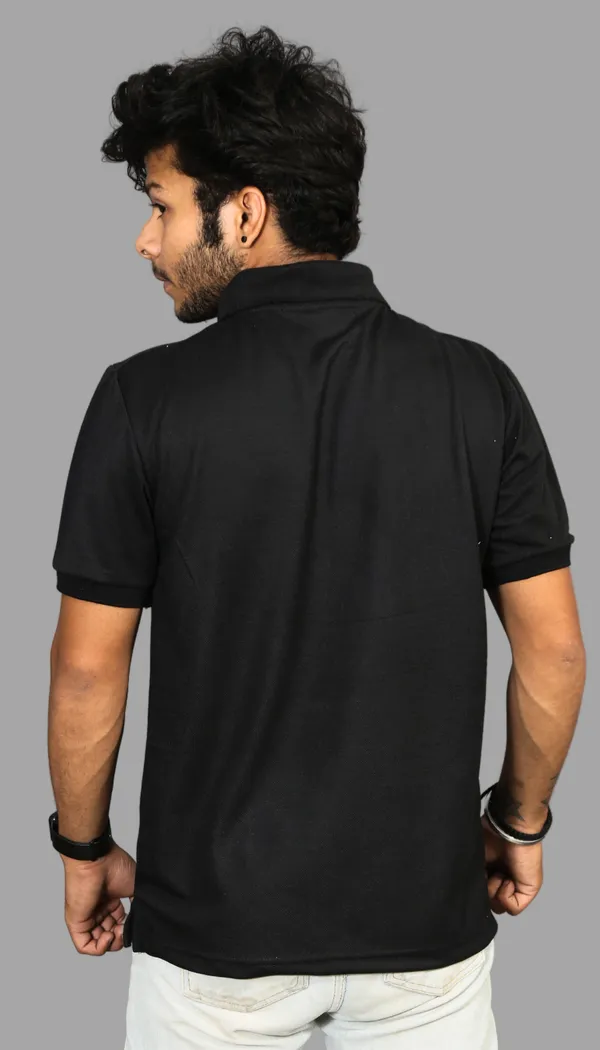 Black_Cotton_Blend_Polo_Regular_Fit_Solid_Western_Wear_Casual_T-Shirt