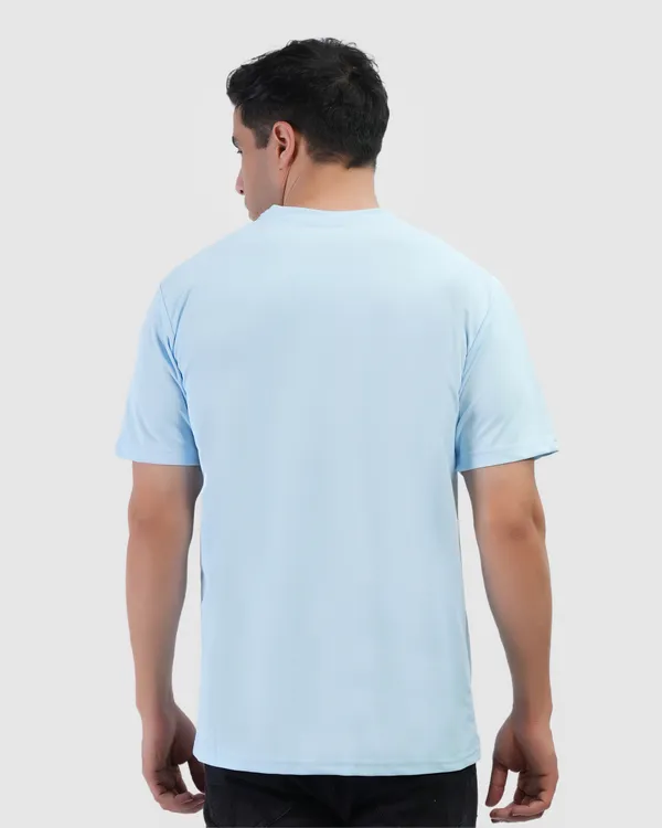 Sky_Blue_Cotton_Blend_Round_Neck_Regular_Fit_Solid_Western_Wear_Casual_T-Shirt