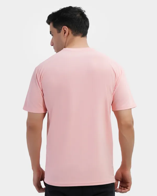 Pink_Cotton_Blend_Round_Neck_Regular_Fit_Solid_Western_Wear_Casual_T-Shirt