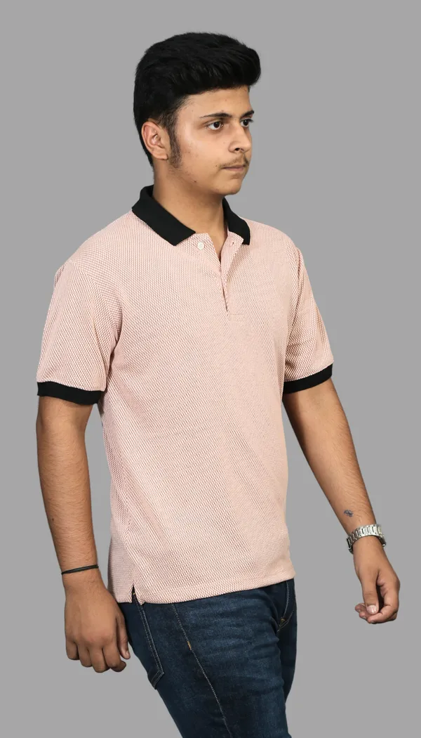 Pink_Cotton_Blend_Polo_Regular_Fit_Solid_Western_Wear_Casual_T-Shirt
