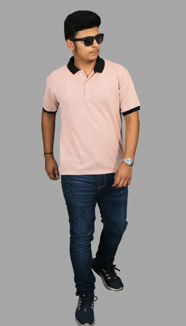 Pink_Cotton_Blend_Polo_Regular_Fit_Solid_Western_Wear_Casual_T-Shirt