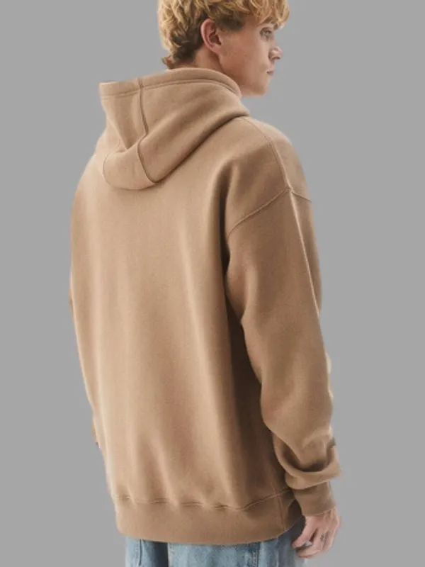 Beige_Fleece_Regular_Fit_Hooded_Full_Sleeve_Sweatshirt