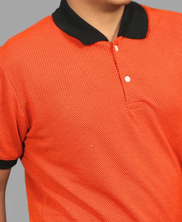 Orange_Cotton_Blend_Polo_Regular_Fit_Solid_Western_Wear_Casual_T-Shirt