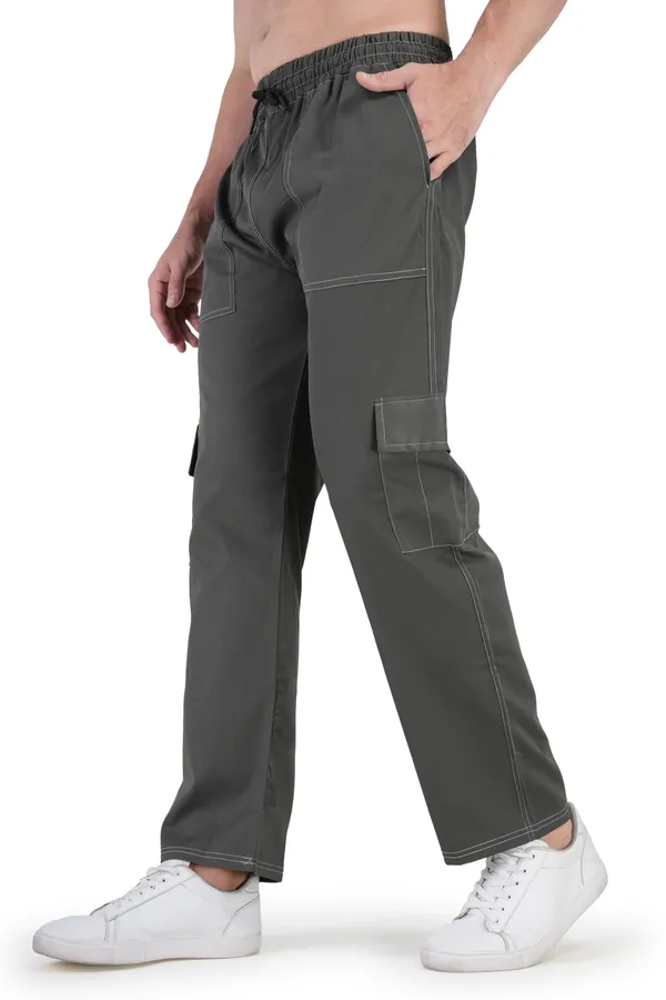 Grey_Polyester_Blend_Regular_Fit_Solid_Cargo_Western_Wear_Casual_Trackpant