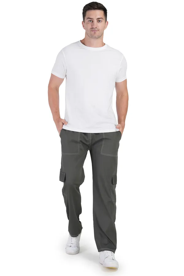Grey_Polyester_Blend_Regular_Fit_Solid_Cargo_Western_Wear_Casual_Trackpant
