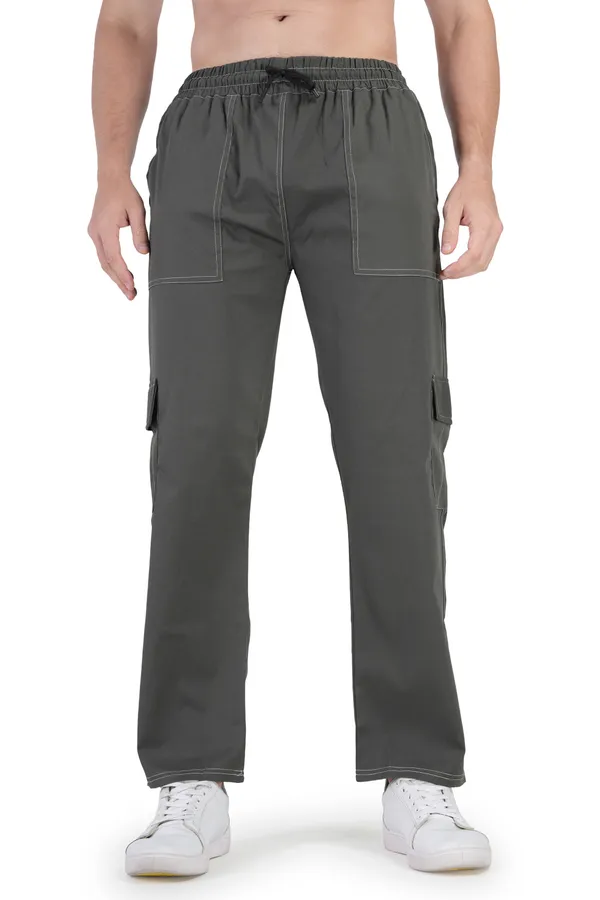 Grey_Polyester_Blend_Regular_Fit_Solid_Cargo_Western_Wear_Casual_Trackpant