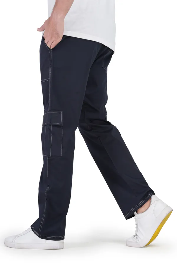 Navy_Polyester_Blend_Regular_Fit_Solid_Cargo_Western_Wear_Casual_Trackpant