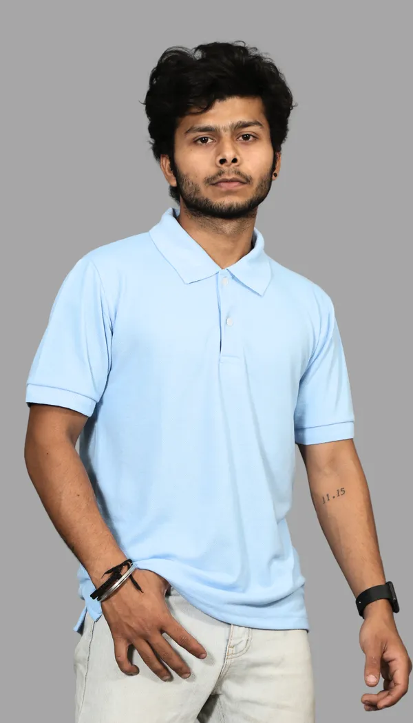 Sky_Blue_Cotton_Blend_Polo_Regular_Fit_Solid_Western_Wear_Casual_T-Shirt