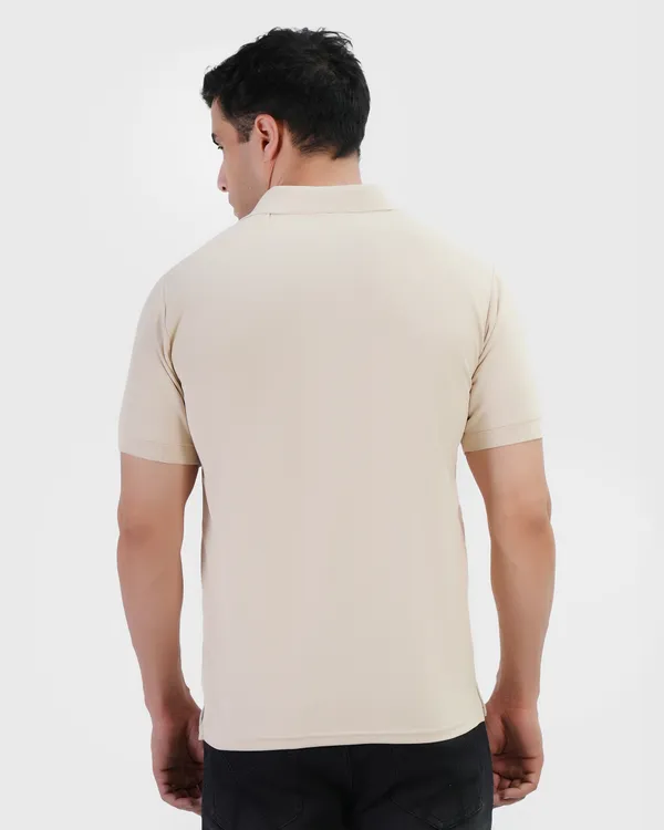 Camel_Cotton_Blend_Polo_Regular_Fit_Solid_Western_Wear_Casual_T-Shirt