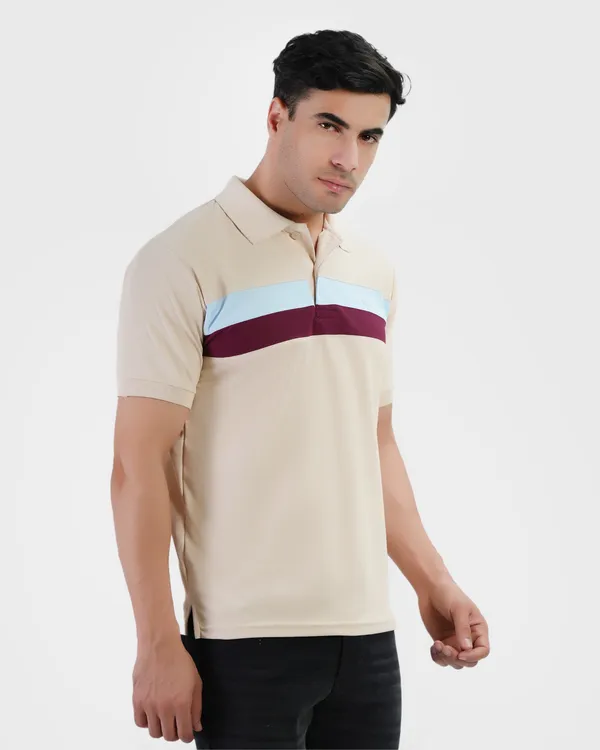 Camel_Cotton_Blend_Polo_Regular_Fit_Solid_Western_Wear_Casual_T-Shirt