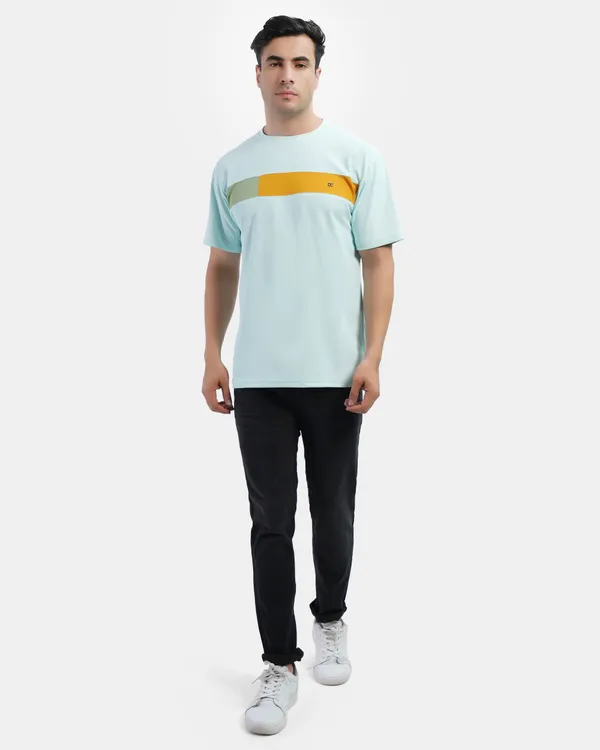 Icecool_Cotton_Blend_Round_Neck_Regular_Fit_Solid_Western_Wear_Casual_T-Shirt