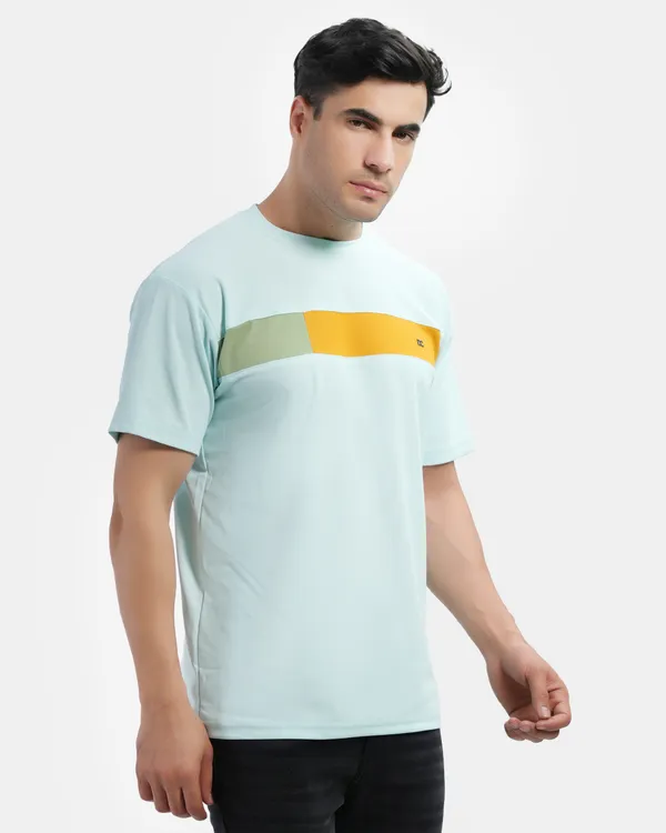 Icecool_Cotton_Blend_Round_Neck_Regular_Fit_Solid_Western_Wear_Casual_T-Shirt