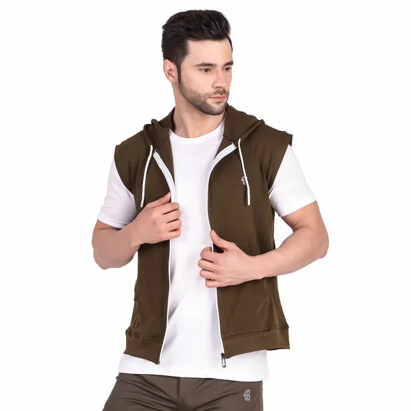 Olive_Green_Cotton_Blend_Sleeveless_Regular_Fit_Solid_Hoodie