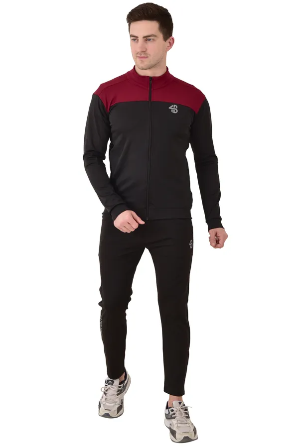 Black_&_Maroon_Stretchable_Lycra_Full_Zipper_Sweatshirt