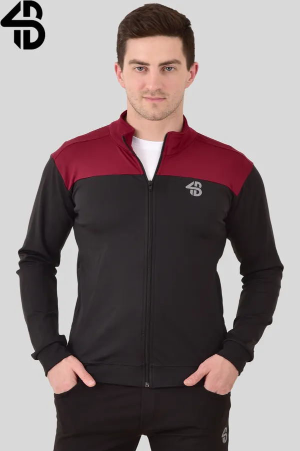 Black_&_Maroon_Stretchable_Lycra_Full_Zipper_Sweatshirt