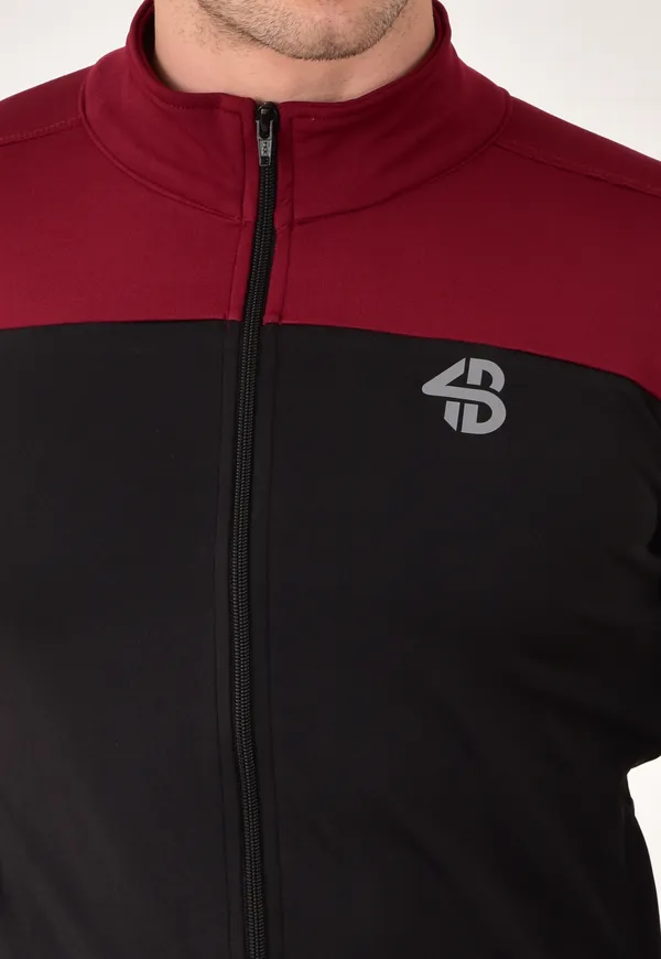 Black_&_Maroon_Stretchable_Lycra_Full_Zipper_Sweatshirt