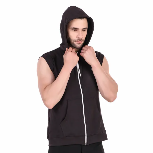 Black_Cotton_Blend_Sleeveless_Regular_Fit_Solid_Hoodie