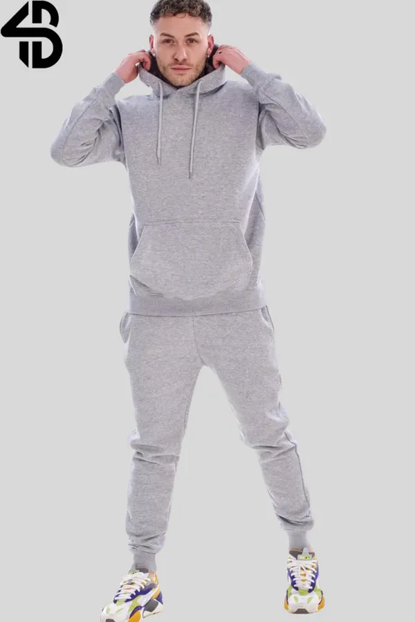 Forbro Grey Fleece Winter Regular Fit Solid Western Wear Casual