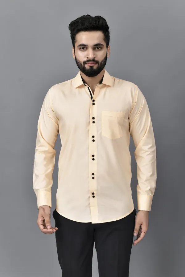 Beige_Cotton_Blend_Regular_Fit_Full_Sleeve_Solid_Hip_Length_Shirt_For_Men