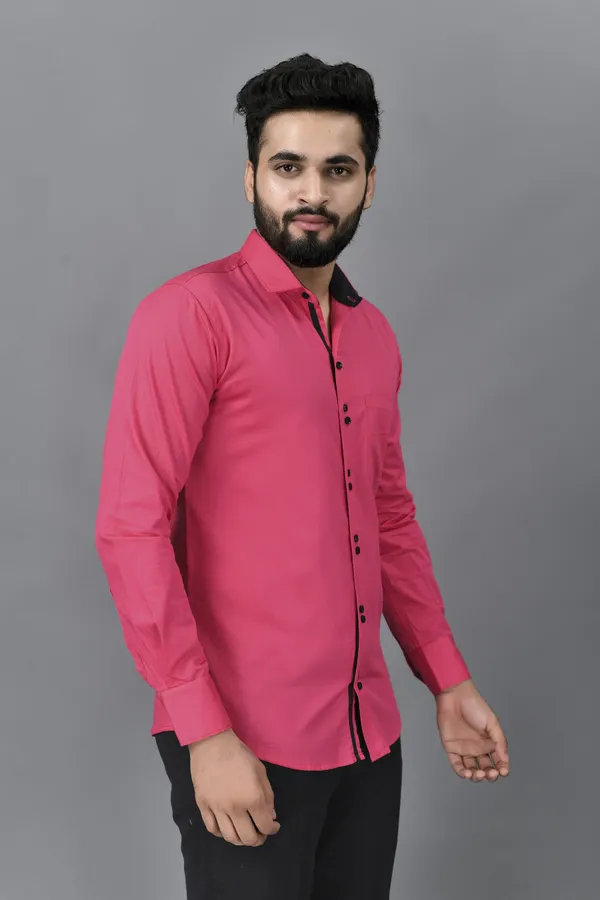 Pink_Cotton_Blend_Regular_Fit_Full_Sleeve_Solid_Hip_Length_Shirt_For_Men