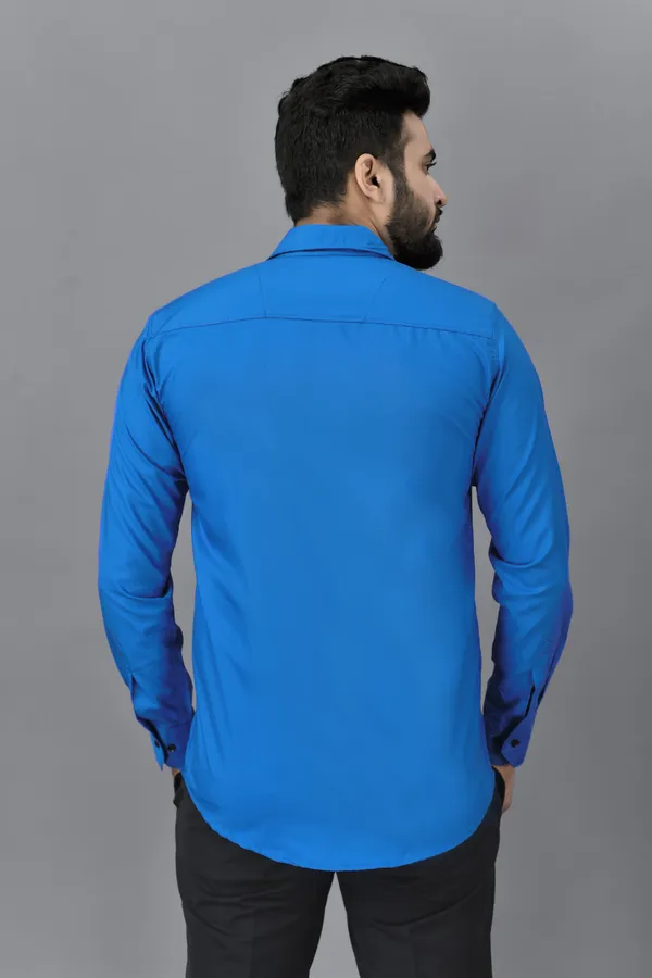 Blue_Cotton_Blend_Regular_Fit_Full_Sleeve_Solid_Hip_Length_Shirt_For_Men