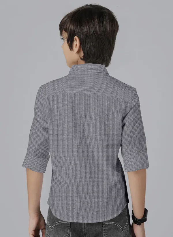 Grey_Polycotton_Regular_Fit_Full_Sleeve_Self_Design_Long_Shirt_For_Boys