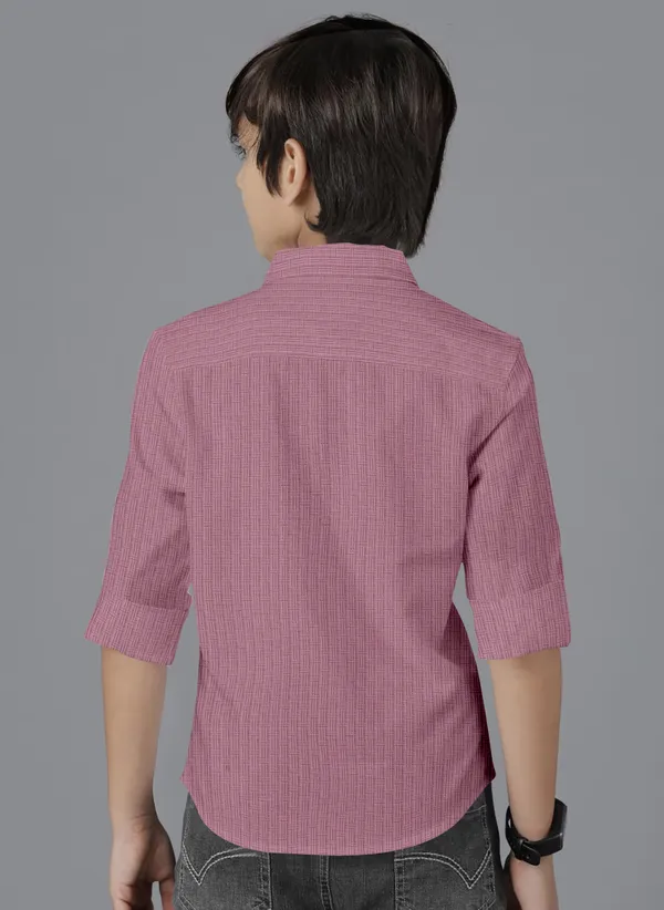 Pink_Polycotton_Regular_Fit_Full_Sleeve_Self_Design_Long_Shirt_For_Boys