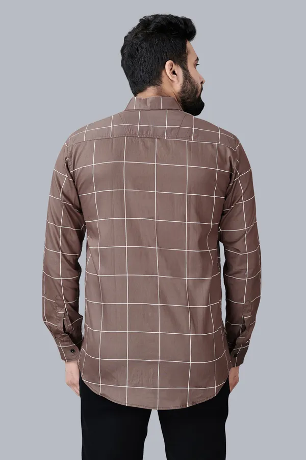 Grey_Cotton_Blend_Regular_Fit_Full_Sleeve_Checkered_Long_Shirt_For_Men