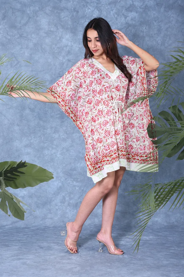 Cotton_Hand_Block_Print_Kaftan_Womens_Apparel_Fabric_Print_Swimsuit_Cover-up_Beach_Kaftan