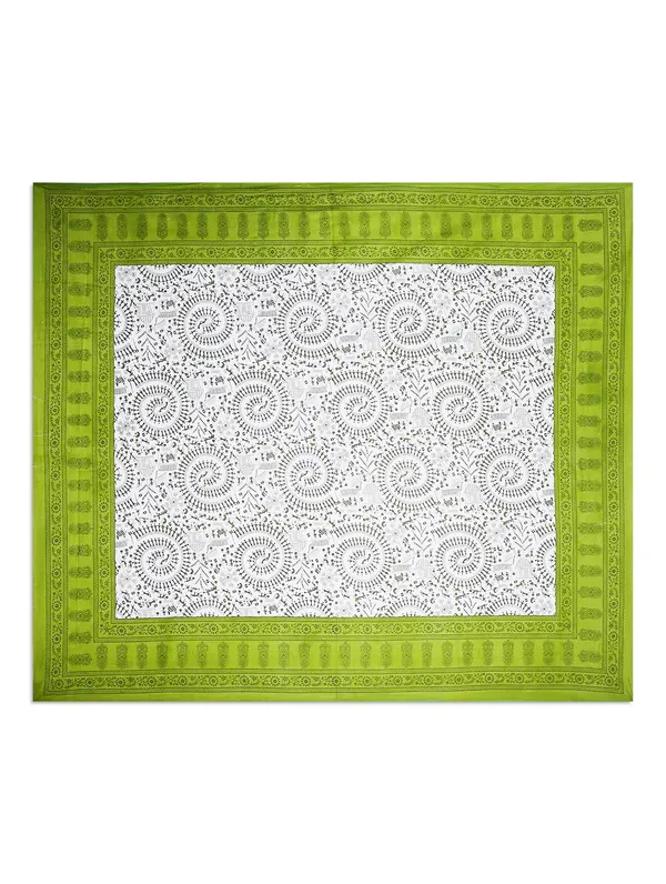 Green_Queen_Size_Tapestry_Printed_With_2_Pillow_Cases_With_Thread_Count_(180)