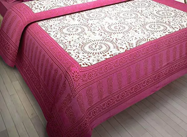 Pink_Queen_Size_Tapestry_Printed_With_2_Pillow_Cases_With_Thread_Count_(180)