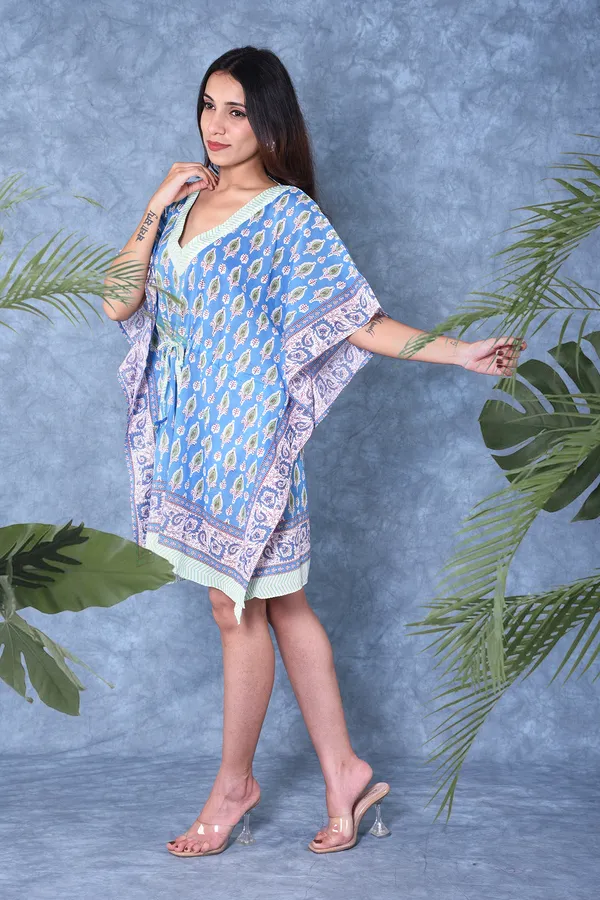 Cotton_Hand_Block_Print_Kaftan_Womens_Apparel_Fabric_Print_Swimsuit_Cover-up_Beach_Kaftan