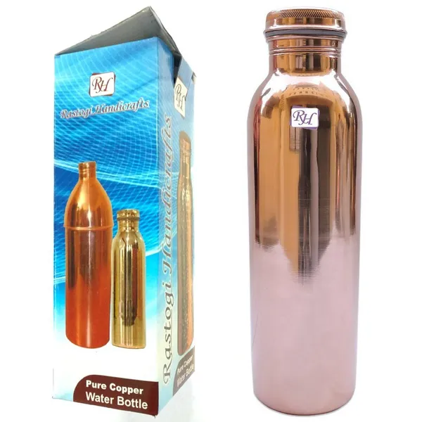 Genuine_Copper_Water_Bottle_Jointless_Leak_Proof_&_Plain_900_ML_Capacity_with_a_Coaster