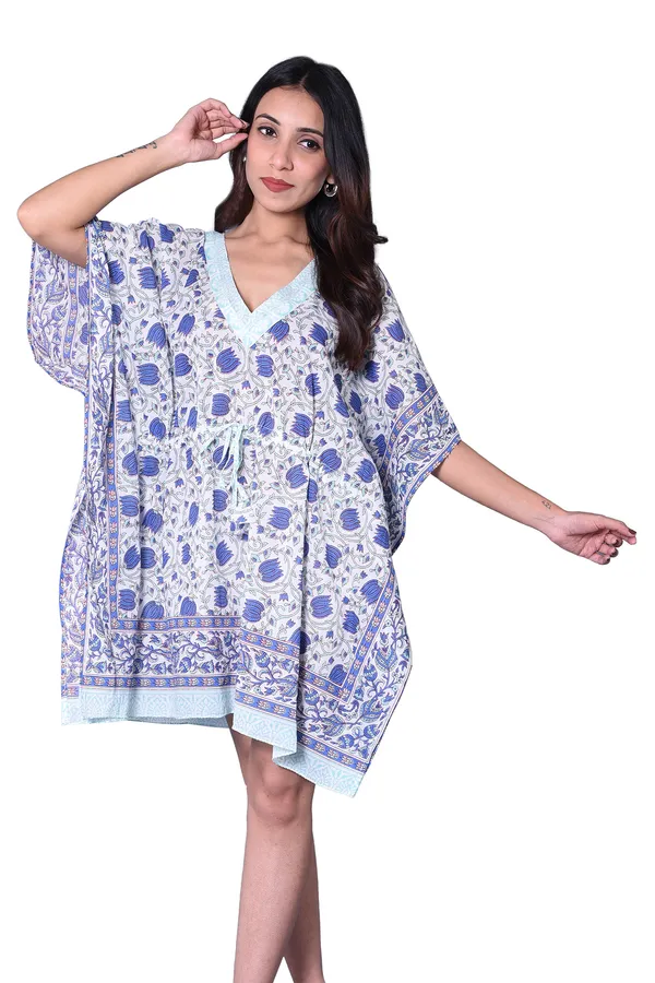 Cotton_Hand_Block_Print_Kaftan_Womens_Apparel_Fabric_Print_Swimsuit_Cover-up_Beach_Kaftan