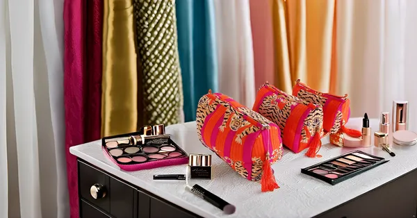 Multicolor_Cosmetic_Bags_Set,_3_Piece_Make_Up_Organizer_Bag_Storage_Bags_With_Zipper_Closure,_Dark_Pink,_One_Size,_Makeup_Bag