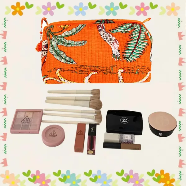 Multicolor_Cosmetic_Bags_Set,_3_Piece_Make_Up_Organizer_Bag_Storage_Bags_With_Zipper_Closure,_Orange,_One_Size,_Makeup_Bag