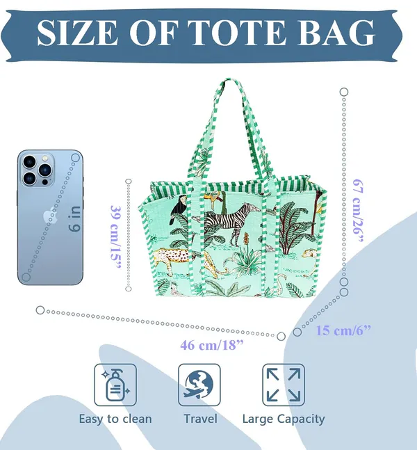 Green_Quilted_Cotton_Women_Beautiful_Printed_Grocery_Shopping_Bag