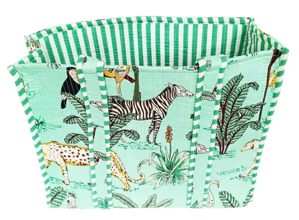 Green_Quilted_Cotton_Women_Beautiful_Printed_Grocery_Shopping_Bag