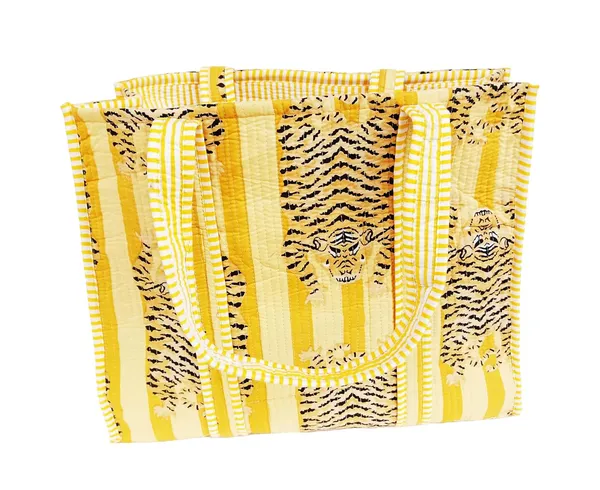 Light_Yellow_Quilted_Cotton_Women_Beautiful_Printed_Grocery_Shopping_Bag