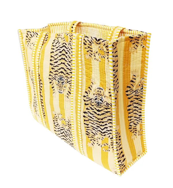 Light_Yellow_Quilted_Cotton_Women_Beautiful_Printed_Grocery_Shopping_Bag