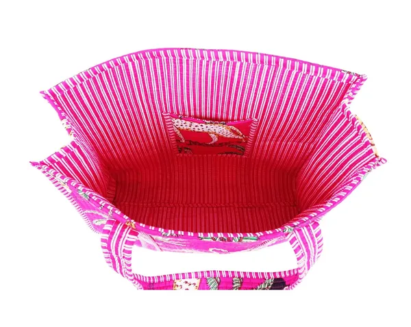 Pink_Quilted_Cotton_Women_Beautiful_Printed_Grocery_Shopping_Bag