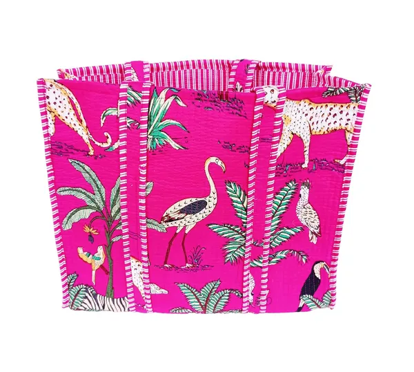 Pink_Quilted_Cotton_Women_Beautiful_Printed_Grocery_Shopping_Bag