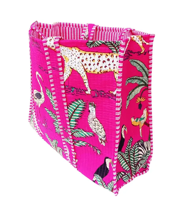 Pink_Quilted_Cotton_Women_Beautiful_Printed_Grocery_Shopping_Bag
