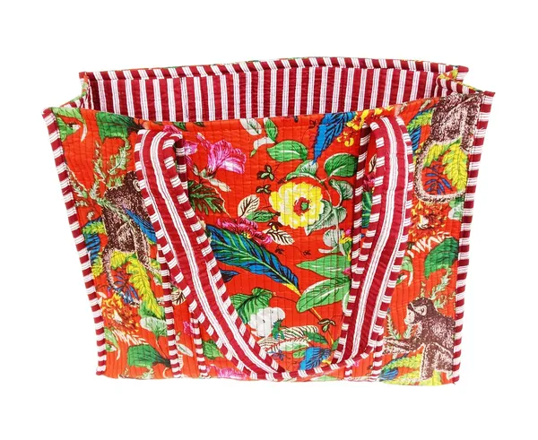 Red_Quilted_Cotton_Women_Beautiful_Printed_Grocery_Shopping_Bag