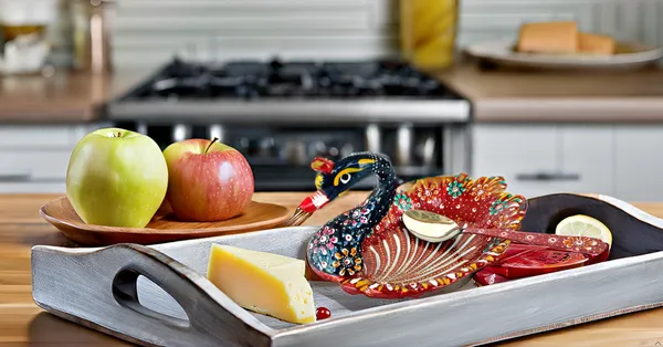 Tableware_Aluminium_Hand_Painted_Serving_Tray_Kitchen_Dinning_Breakfast_Plate_With_Multi_Uses