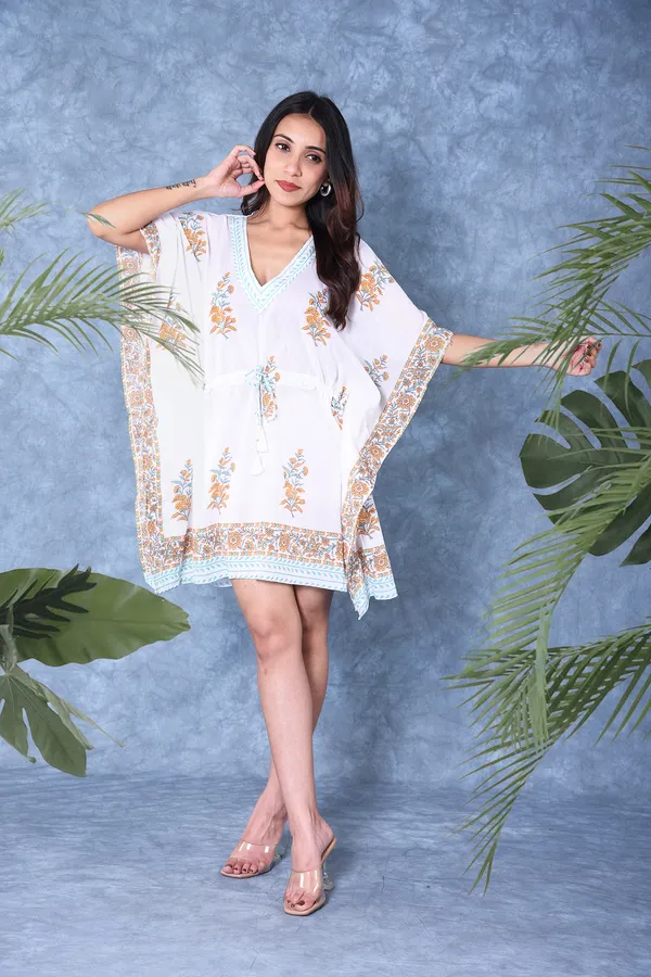 Cotton_Hand_Block_Print_Kaftan_Womens_Apparel_Fabric_Print_Swimsuit_Cover-up_Beach_Kaftan